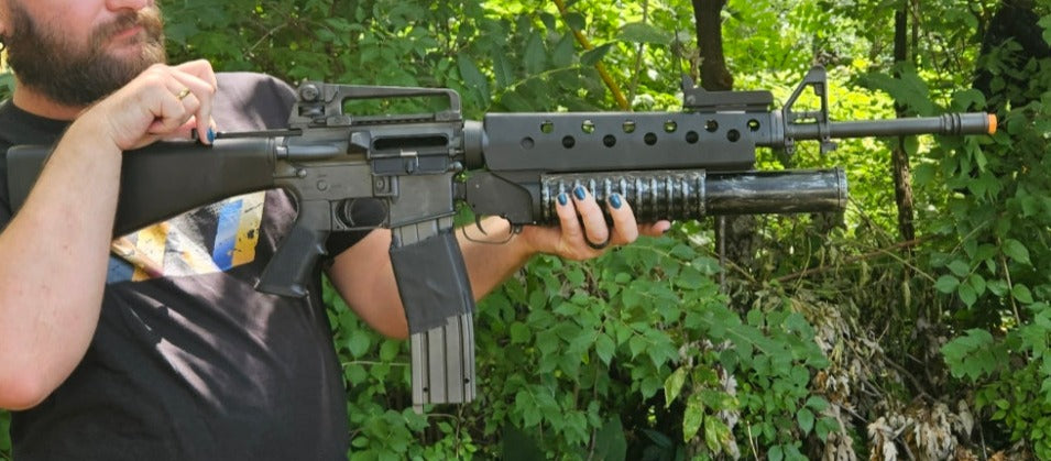 Scarface M16 A2 with Under Barrel Launcher Film Quality Costume Display Prop