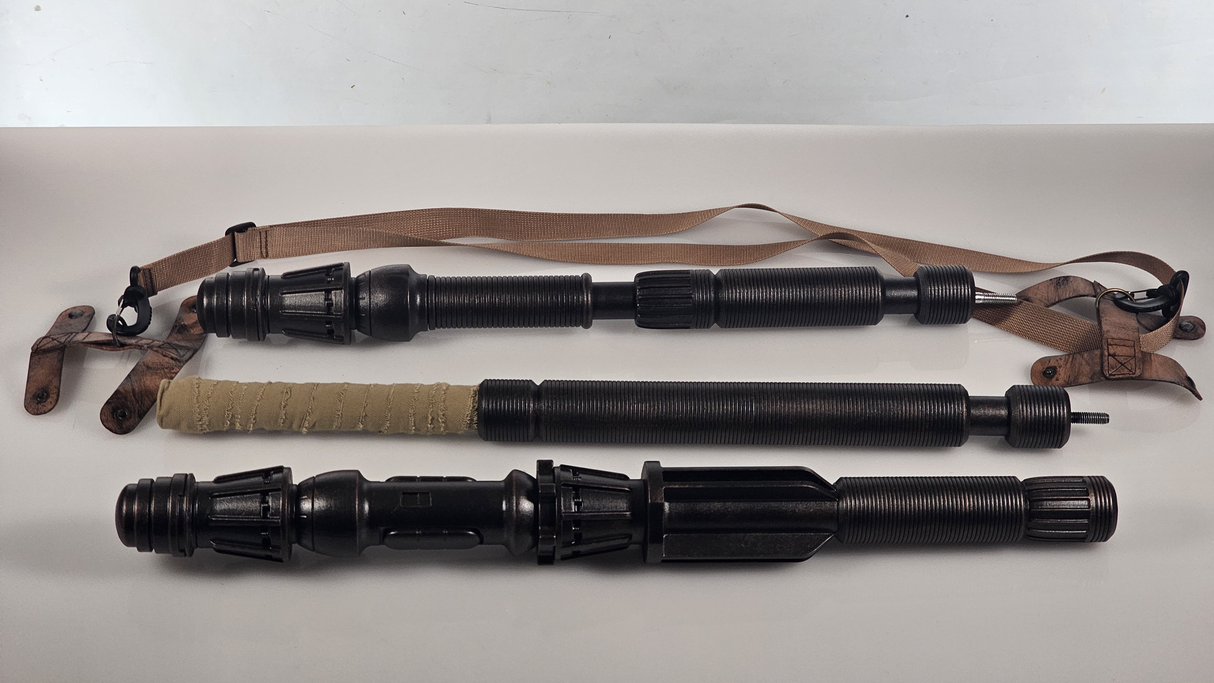 Rey Staff 3-Part Premium Prop with Strap - Wulfgar Props