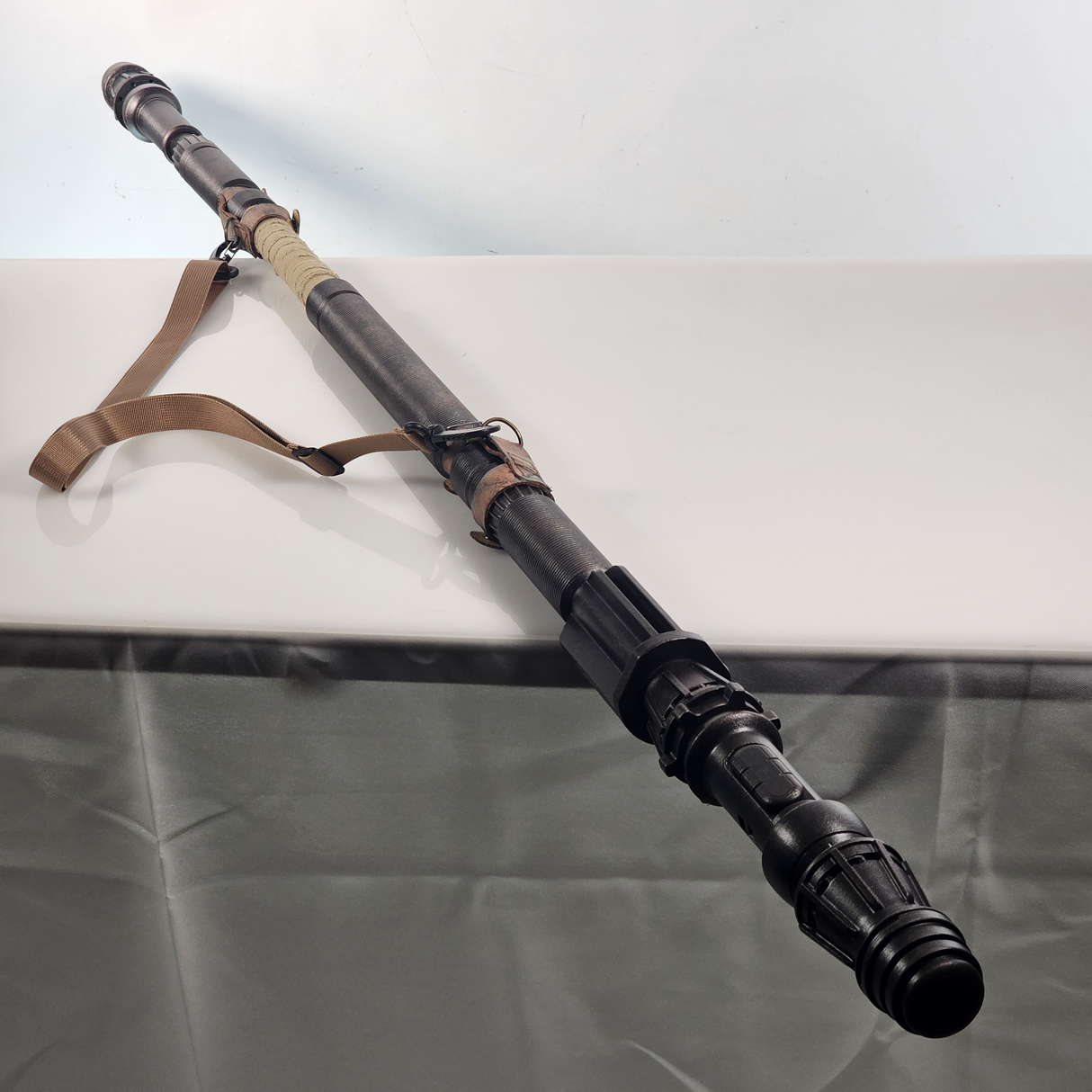 Rey Staff 3-Part Premium Prop with Strap - Wulfgar Props
