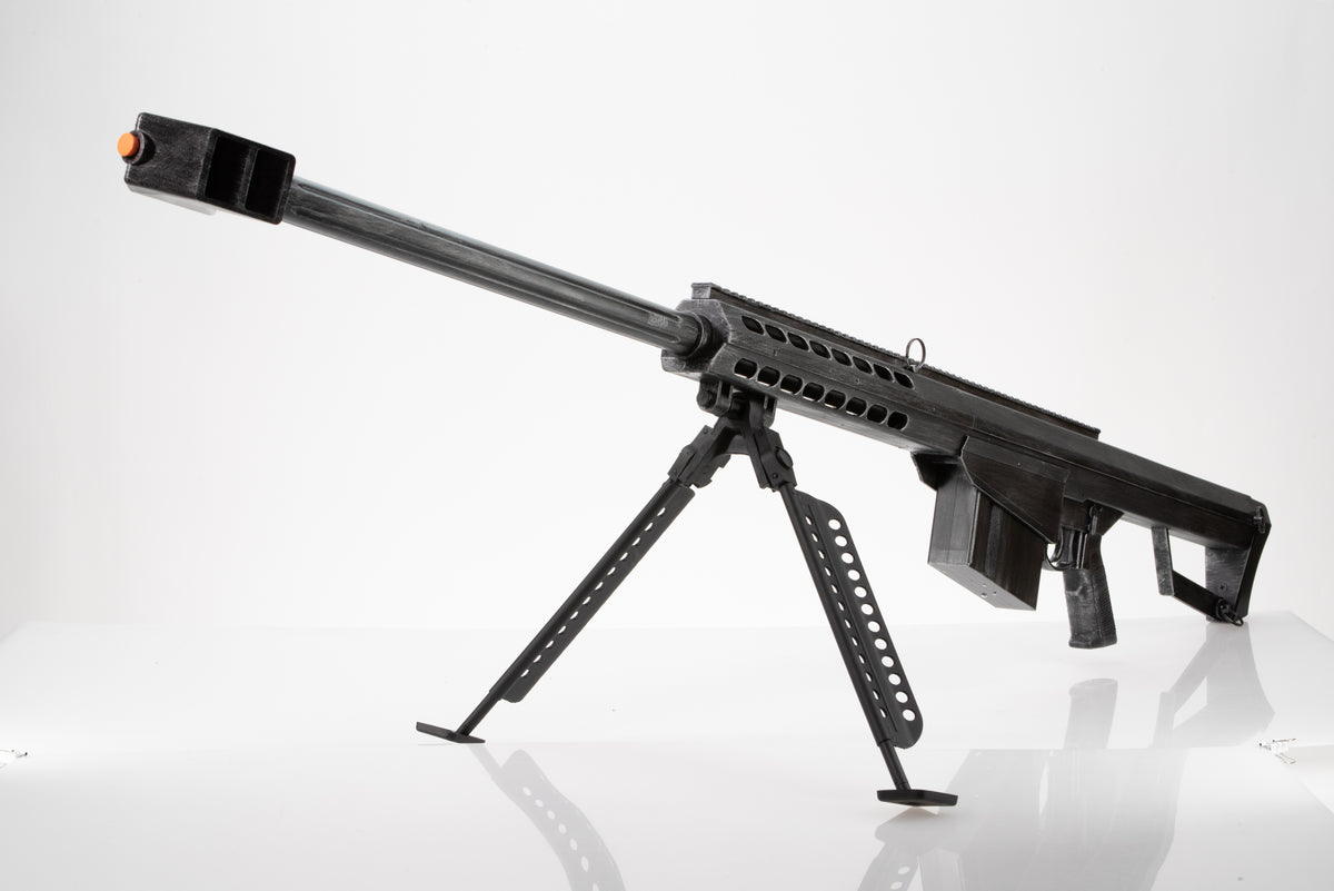 50 Cal Sniper Rifle Fake Film Costume Prop - Premium Short Barrel Version - Wulfgar Props