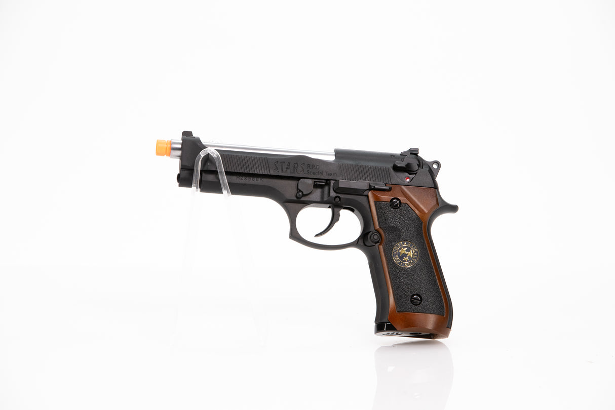(check inventory) S.T.A.R.S. Valentine Blowback M9 Fake Film Costume Prop - Wulfgar Props