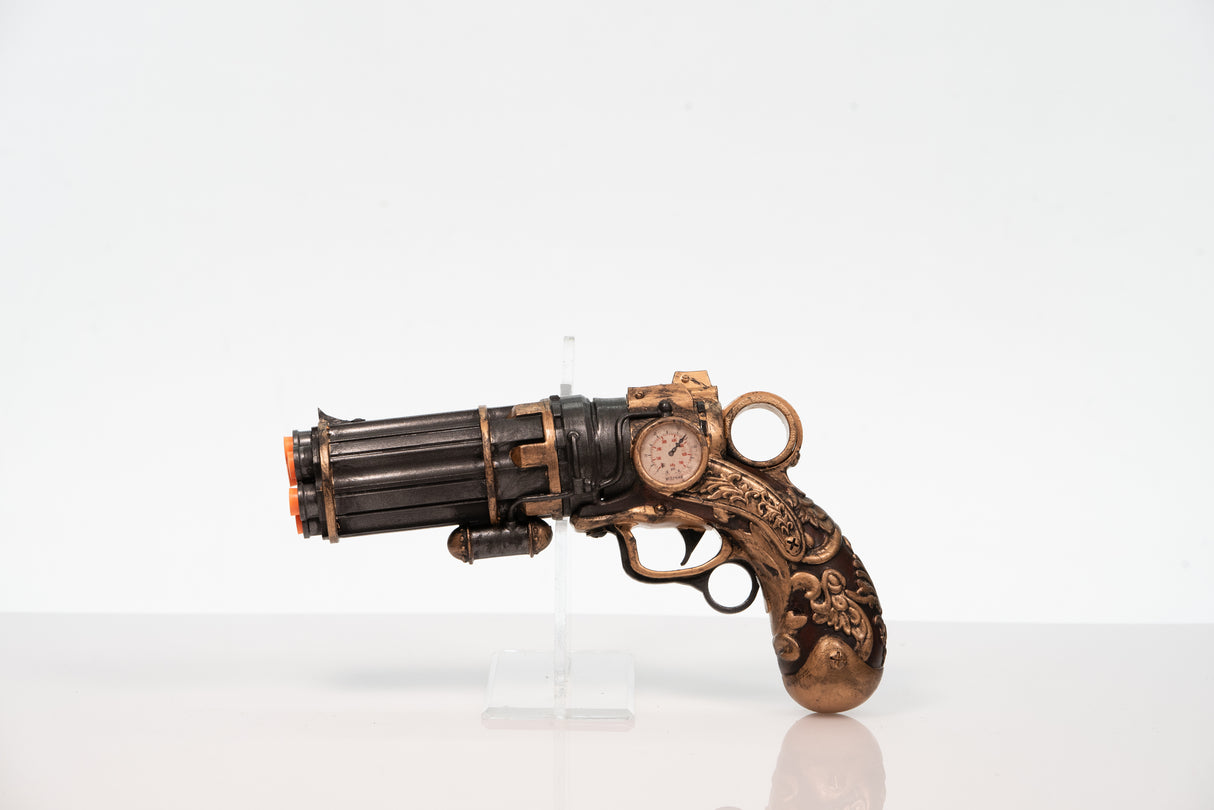 Steampunk Pepper-Box Fake Film Costume Prop