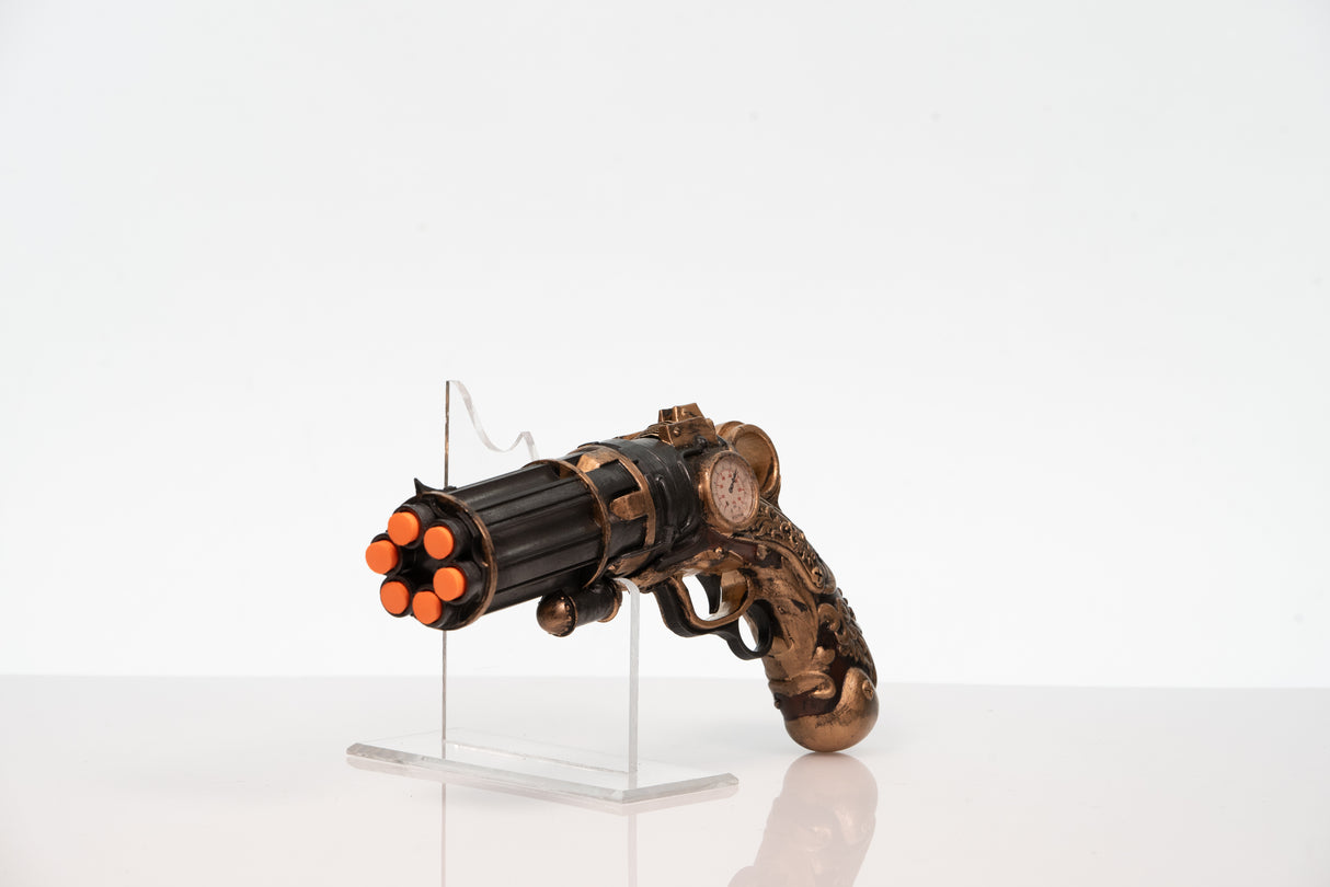 Steampunk Pepper-Box Fake Film Costume Prop