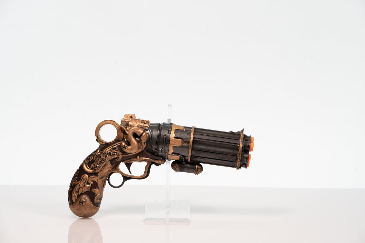 Steampunk Pepper-Box Fake Film Costume Prop