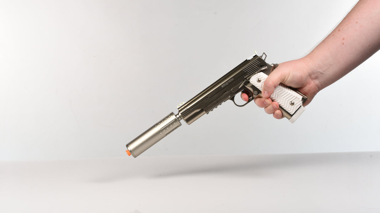 Requiem Blowback Action 1911 With Silencer Prop