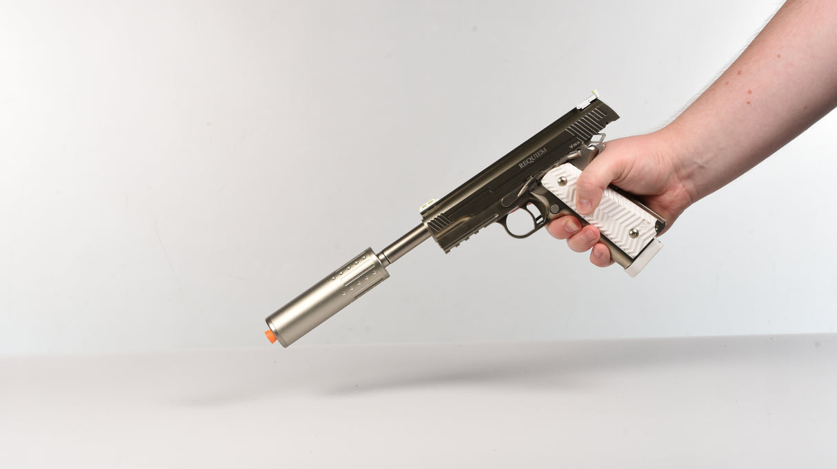 Requiem Blowback Action 1911 With Silencer Prop