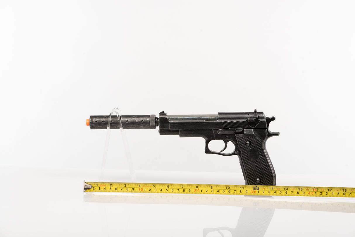 Silenced 9mm Pistol - Costume Prop Cosplay Replica Gun - Wulfgar Props