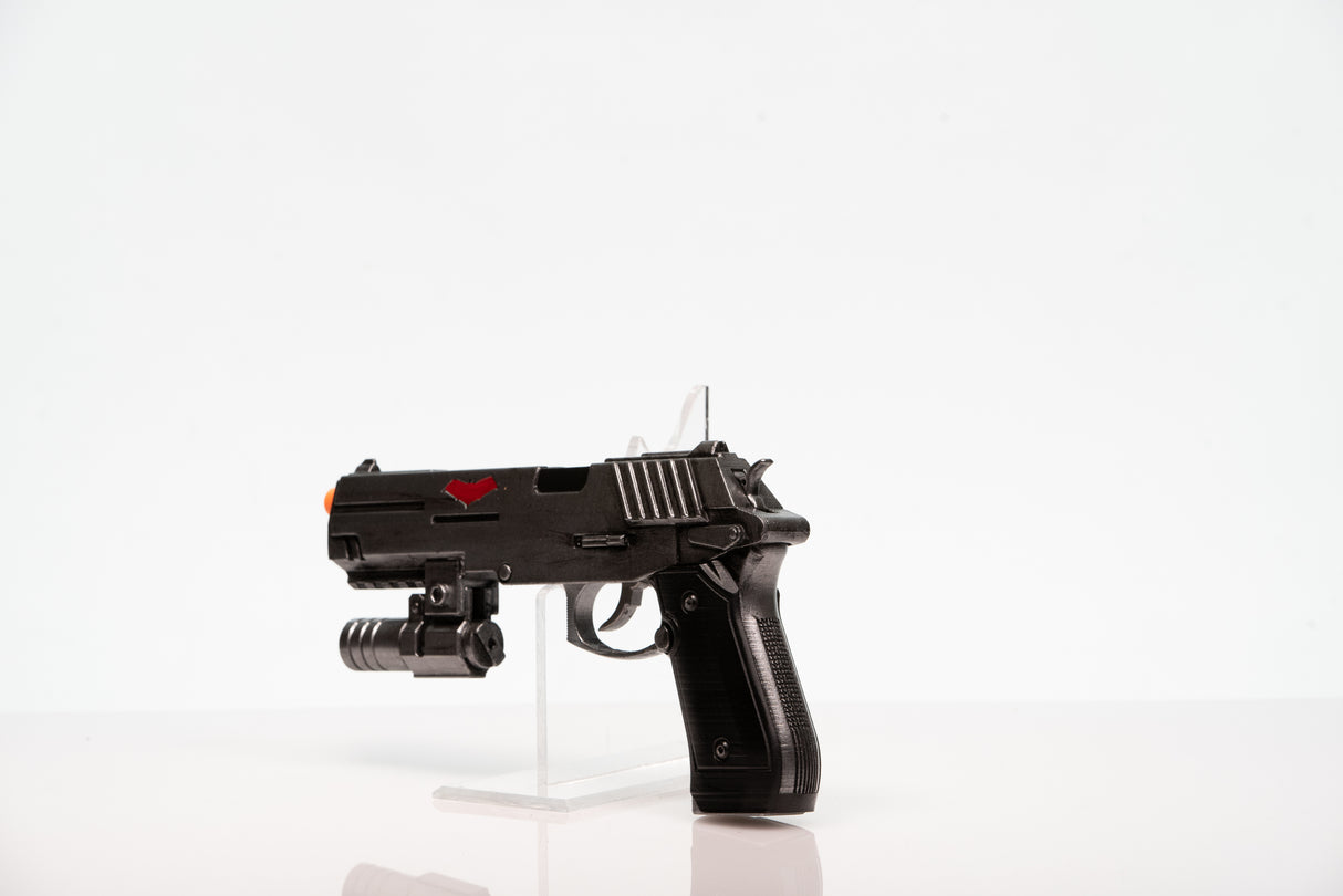 Red Hood Rebirth Pistol Fake Film Costume Prop