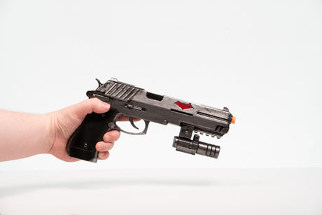 Red Hood Rebirth Pistol Fake Film Costume Prop