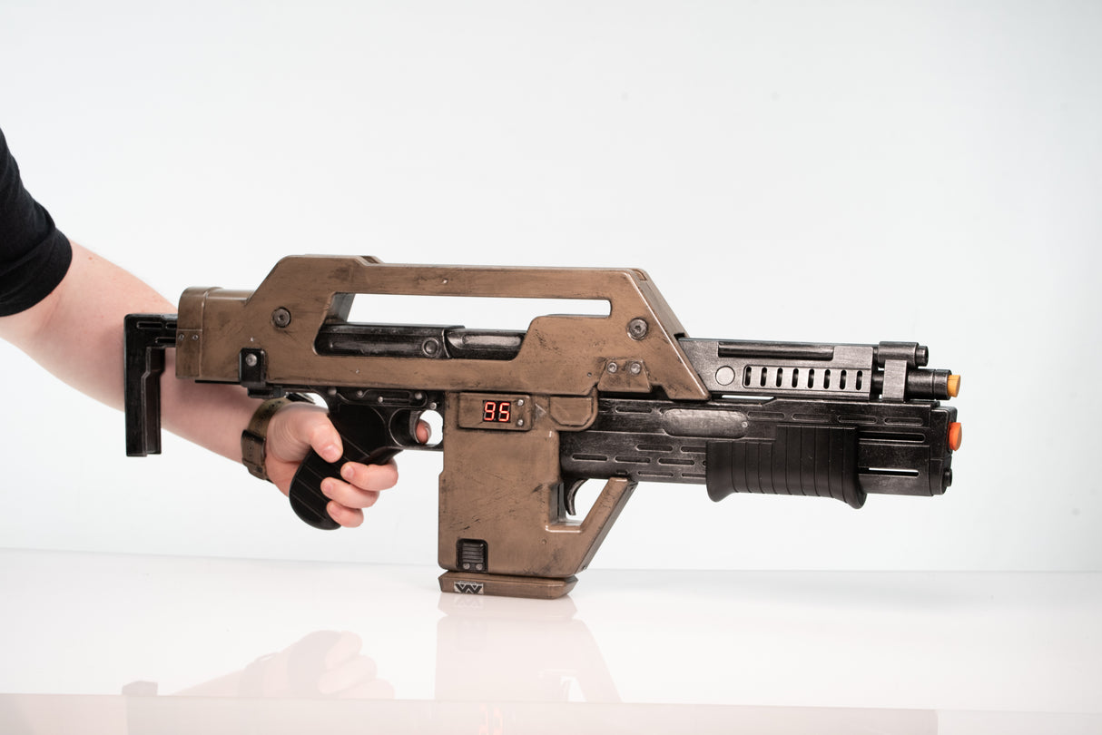 Aliens Pulse Rifle Nerf Repaint Prop