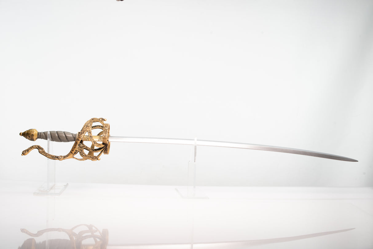 Gold Hilt Rapier Costume Film Display Prop