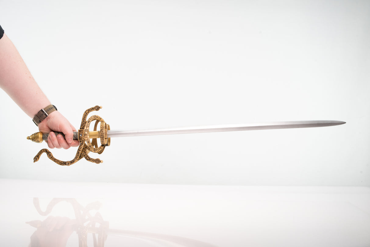Gold Hilt Rapier Costume Film Display Prop