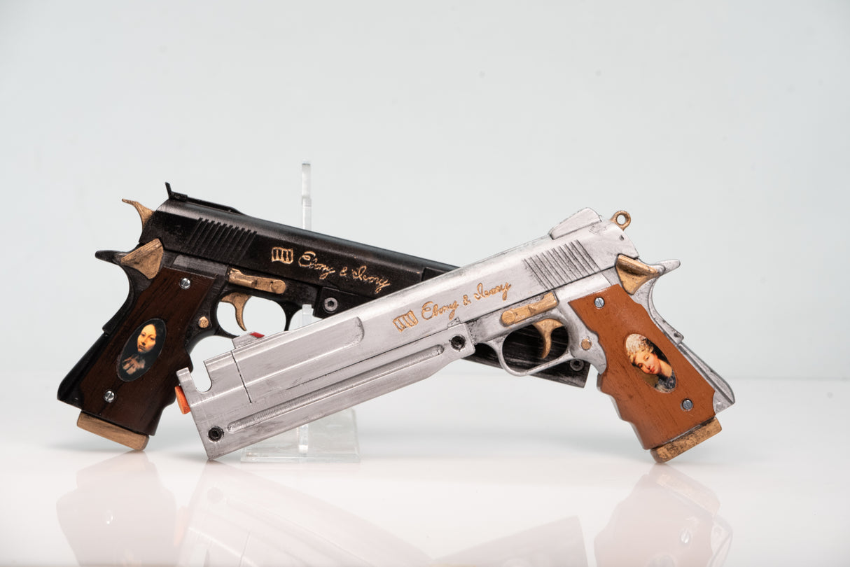 Ebony & Ivory Set Pistol Props - Wulfgar Props