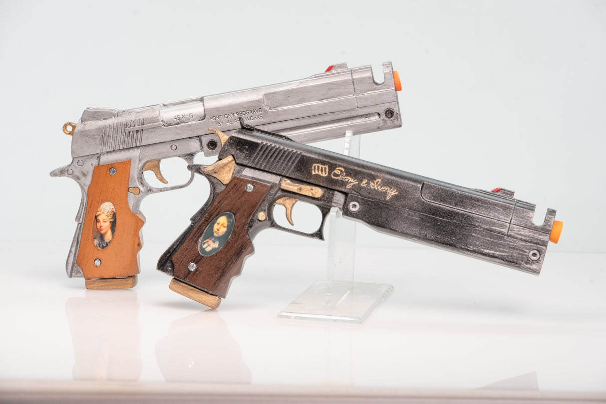 Ebony & Ivory Set Pistol Props - Wulfgar Props