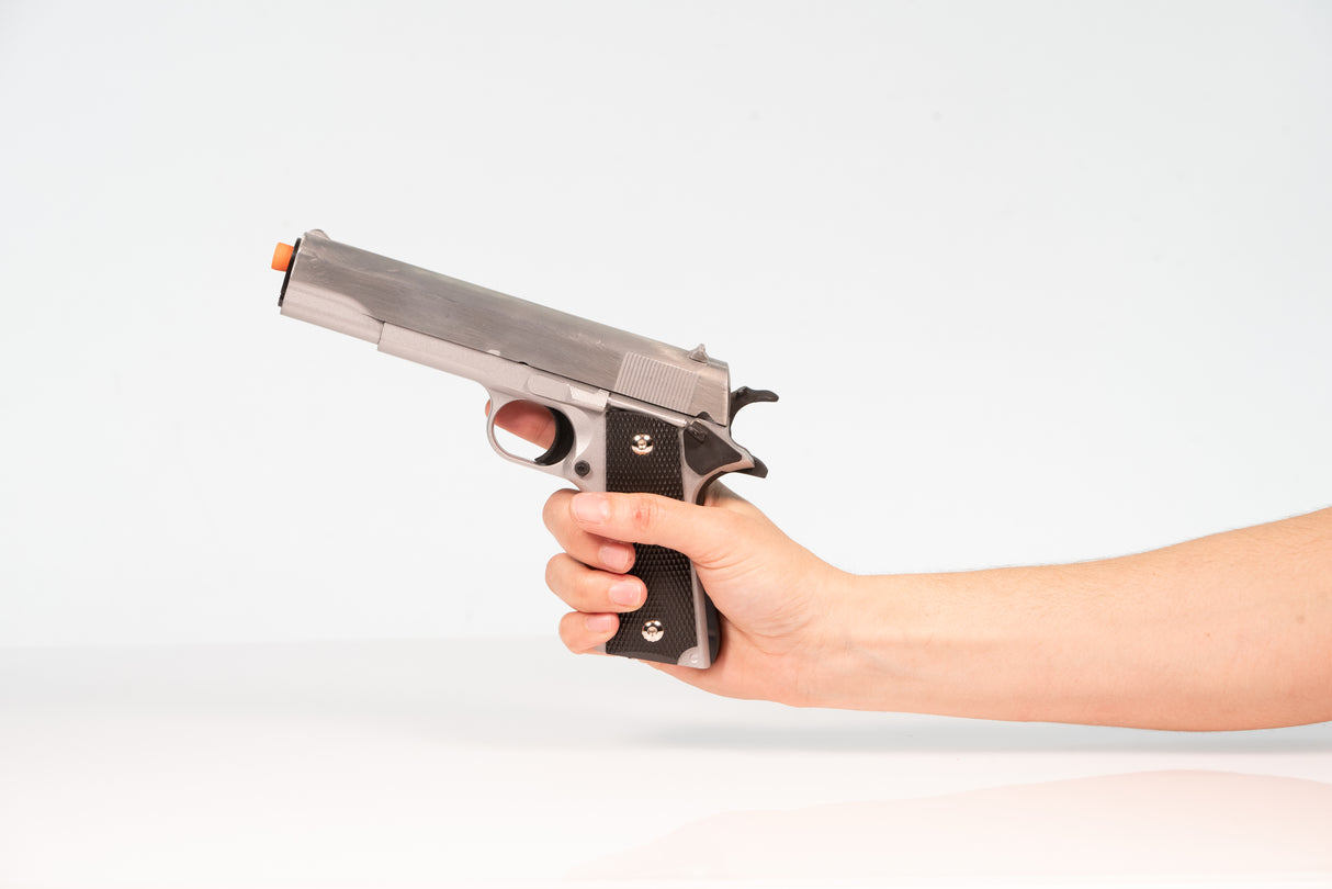 Shiny Top Standard Metal M1911 Film Costume Prop