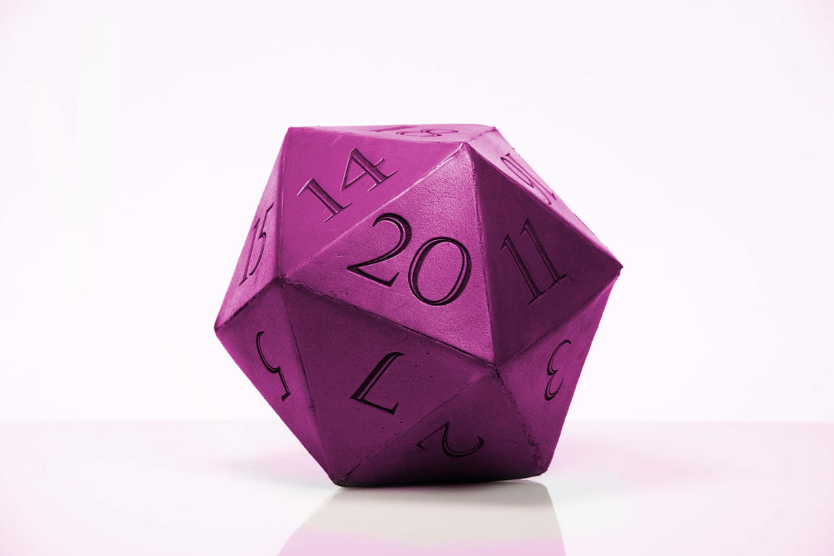 Giant D20 Die 10" Tall Display Prop - Wulfgar Props