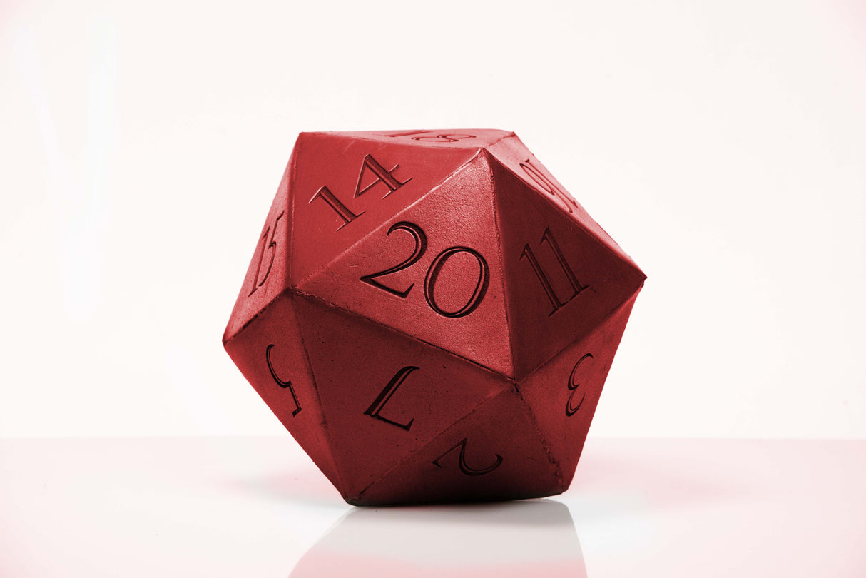 Giant D20 Die 10" Tall Display Prop - Wulfgar Props