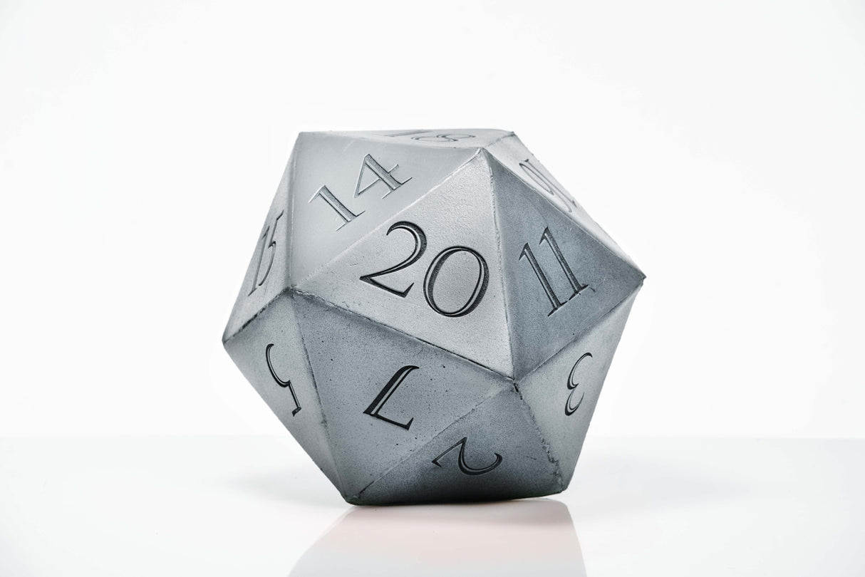 Giant D20 Die 10" Tall Display Prop - Wulfgar Props