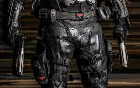 Classic Style - Red Hood Dual Pistols w/ Belt & Holsters Props - Wulfgar Weapons & Props