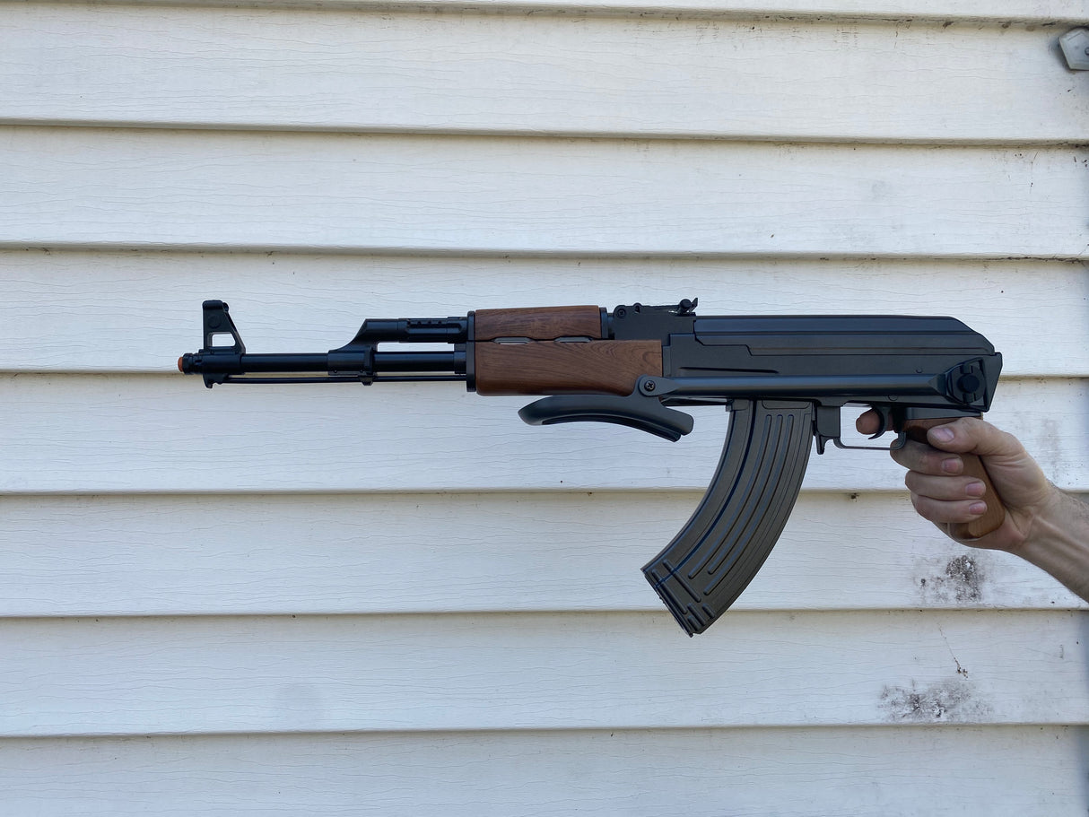 AK-47 Metal w/ Folding Stock Fake Rifle Cosplay Prop