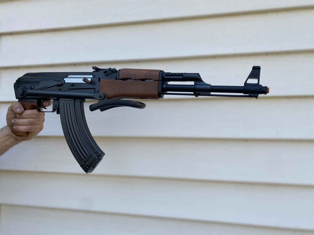 AK-47 Metal w/ Folding Stock Fake Rifle Cosplay Prop