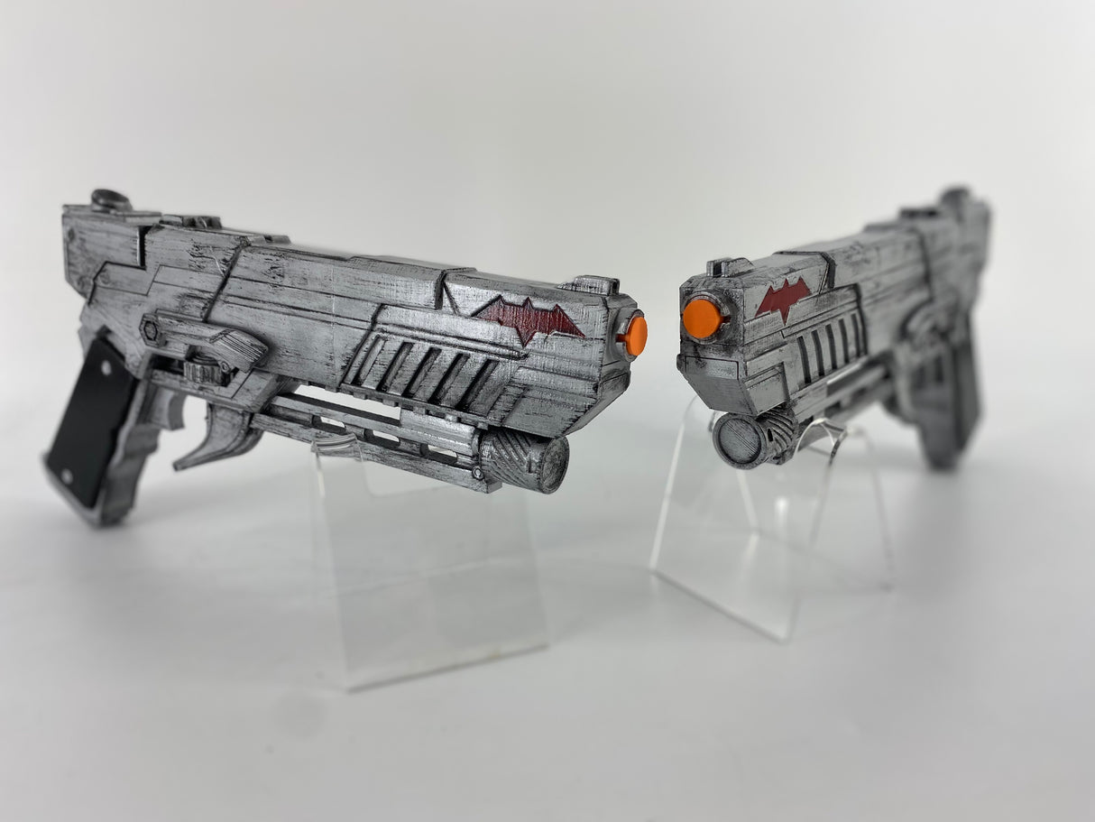 Arkham Knight Red Hood Pistol Set - Wulfgar Weapons & Props