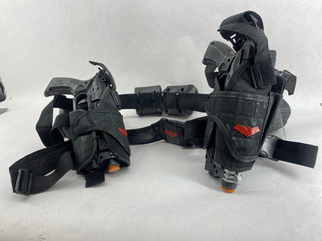 Classic Style - Red Hood Dual Pistols w/ Belt & Holsters Props - Wulfgar Props
