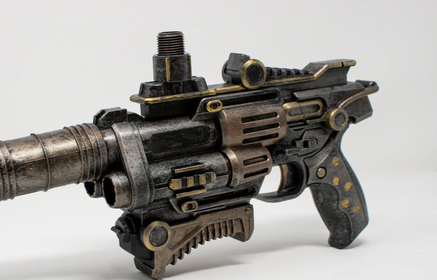 Light up Steampunk Pistol Prop - Wulfgar Weapons & Props