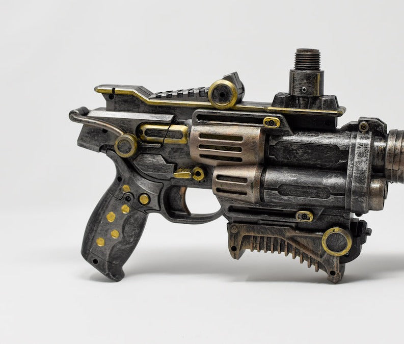Light up Steampunk Pistol Prop - Wulfgar Weapons & Props