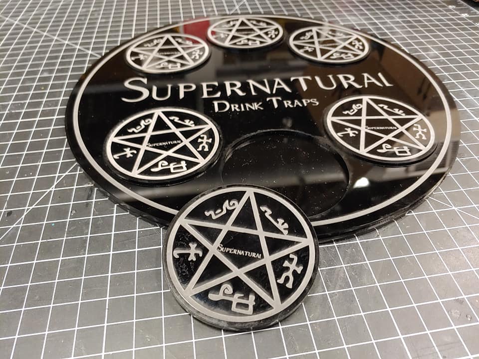Supernatual Drink Trap Coaster Set - Wulfgar Weapons & Props