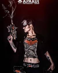 Light up Steampunk Pistol Prop - Wulfgar Weapons & Props
