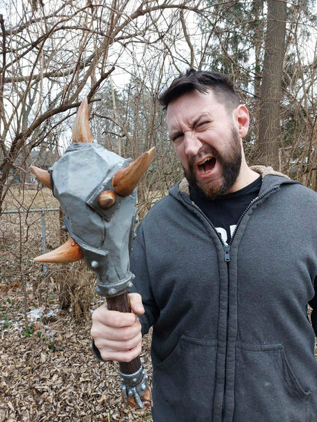Orc Barbarian Mace Club Prop