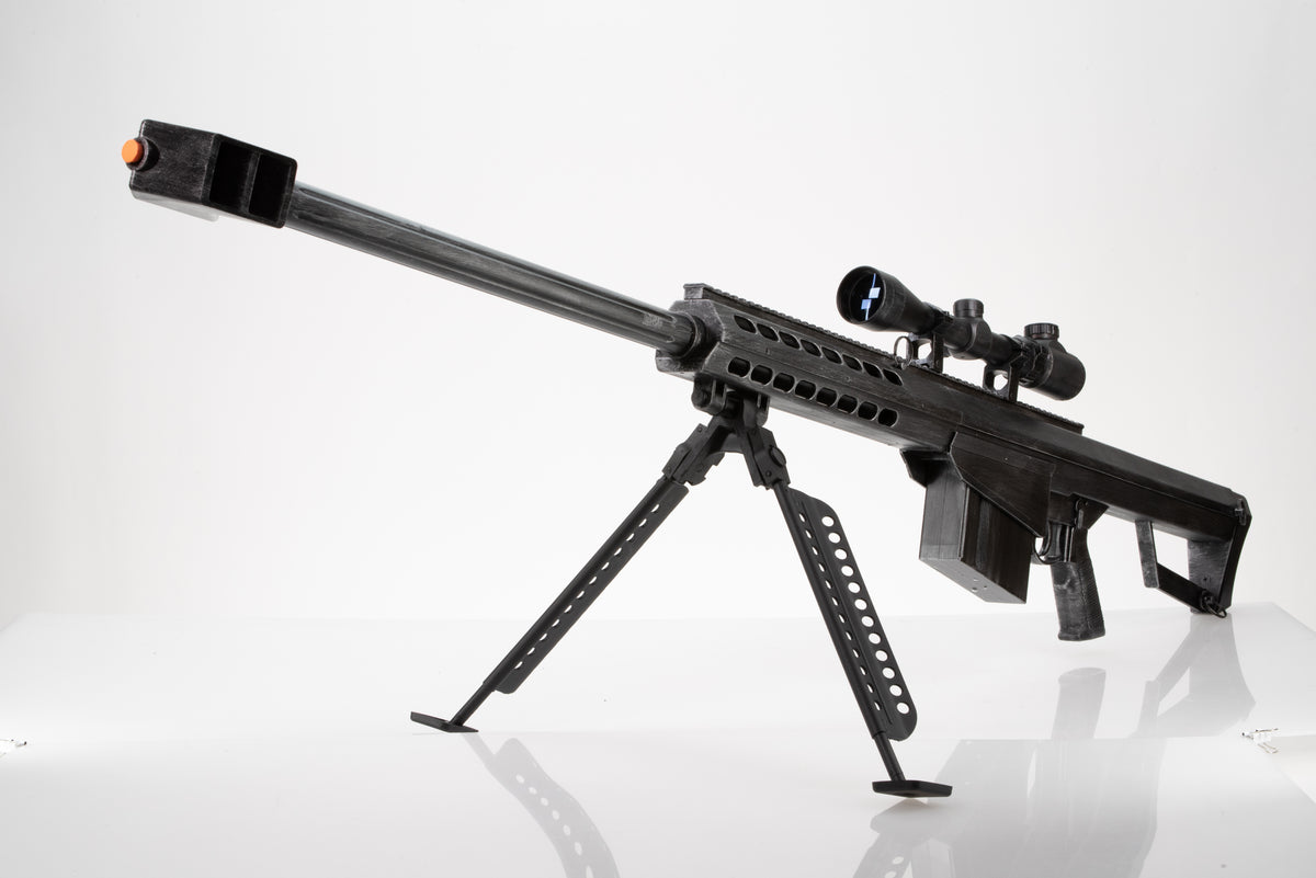 50 Cal Sniper Rifle Fake Film Costume Prop - Premium Short Barrel Version - Wulfgar Props