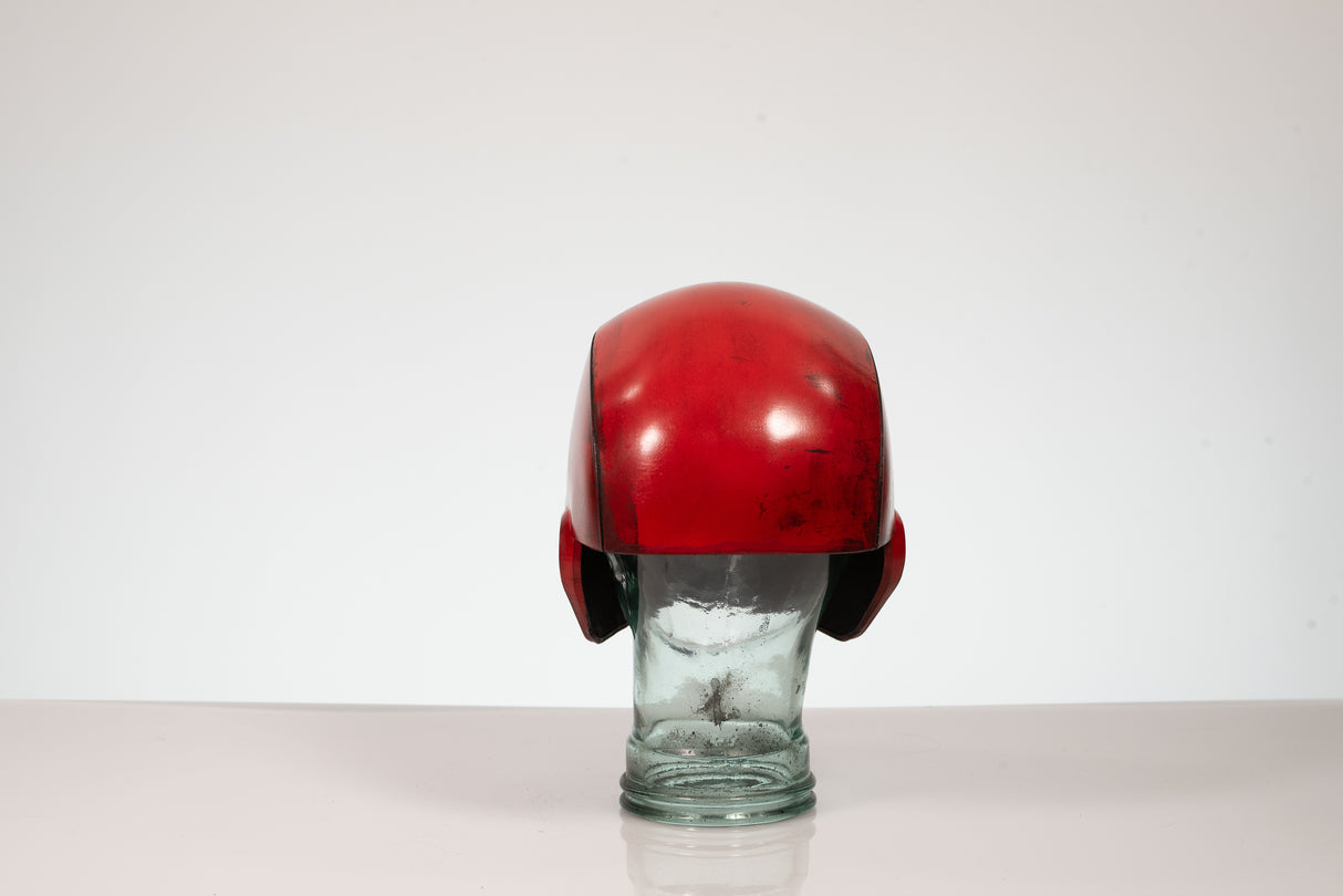 Red Vigilante Helmet - Wearable Costume Cowl Mask Helm