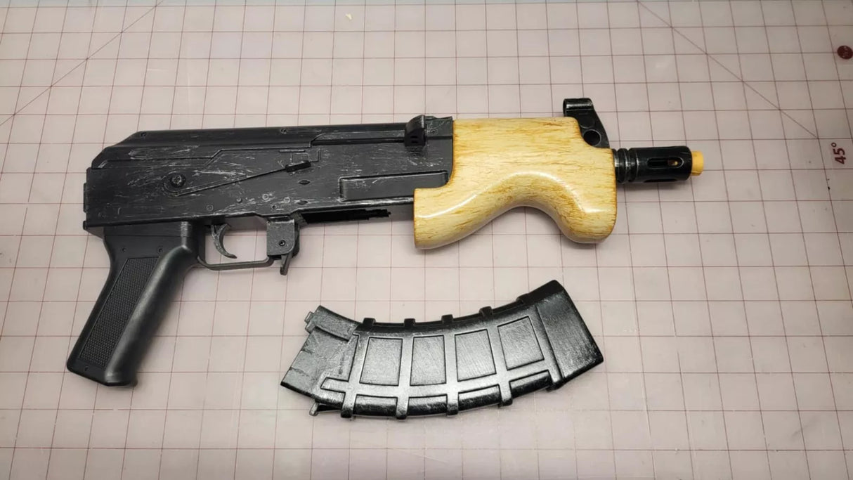 Mini Micro Draco Curved Handle AK Fake Prop