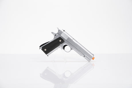 Silver Metal 1911 Style Pistol Fake Film Prop - Wulfgar Props