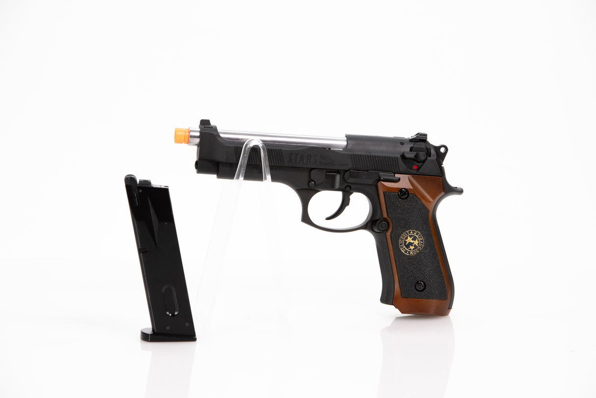 (check inventory) S.T.A.R.S. Valentine Blowback M9 Fake Film Costume Prop - Wulfgar Props