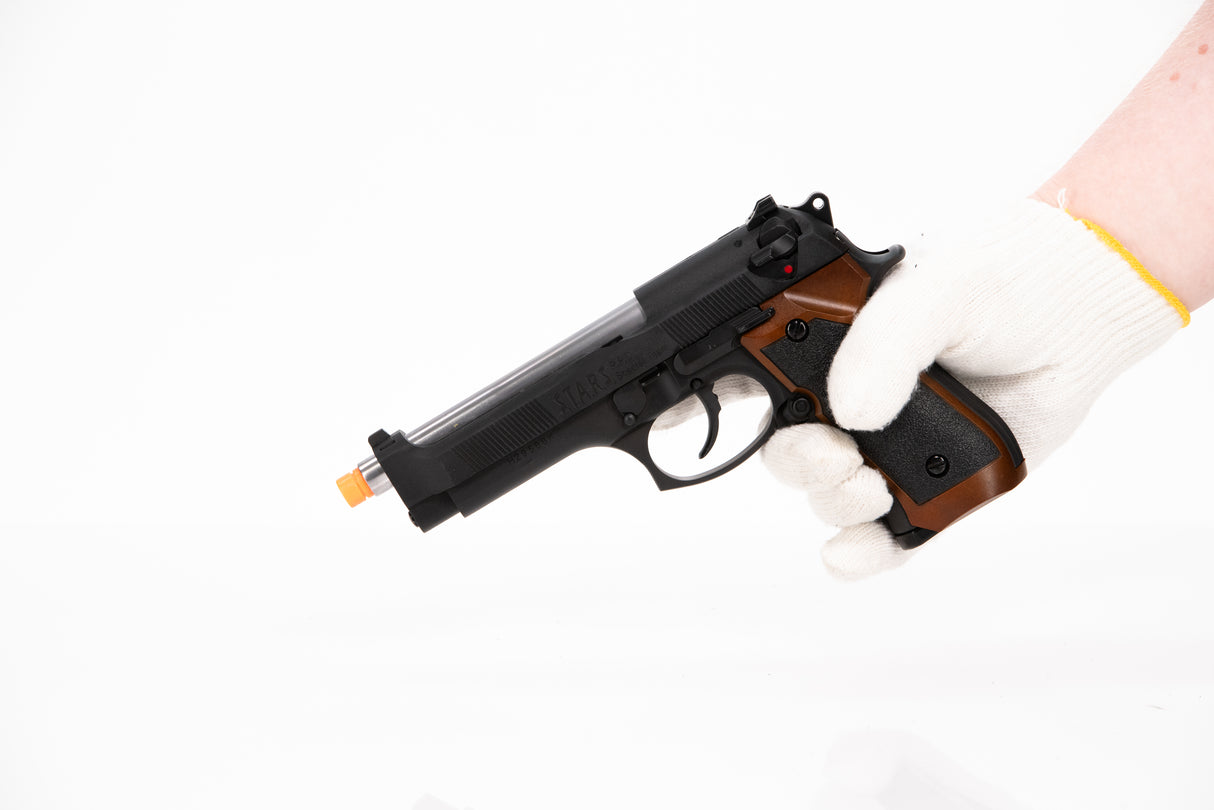 (check inventory) S.T.A.R.S. Valentine Blowback M9 Fake Film Costume Prop - Wulfgar Props