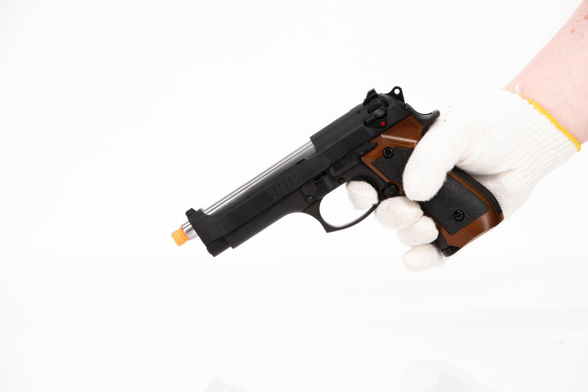 (check inventory) S.T.A.R.S. Valentine Blowback M9 Fake Film Costume Prop - Wulfgar Props
