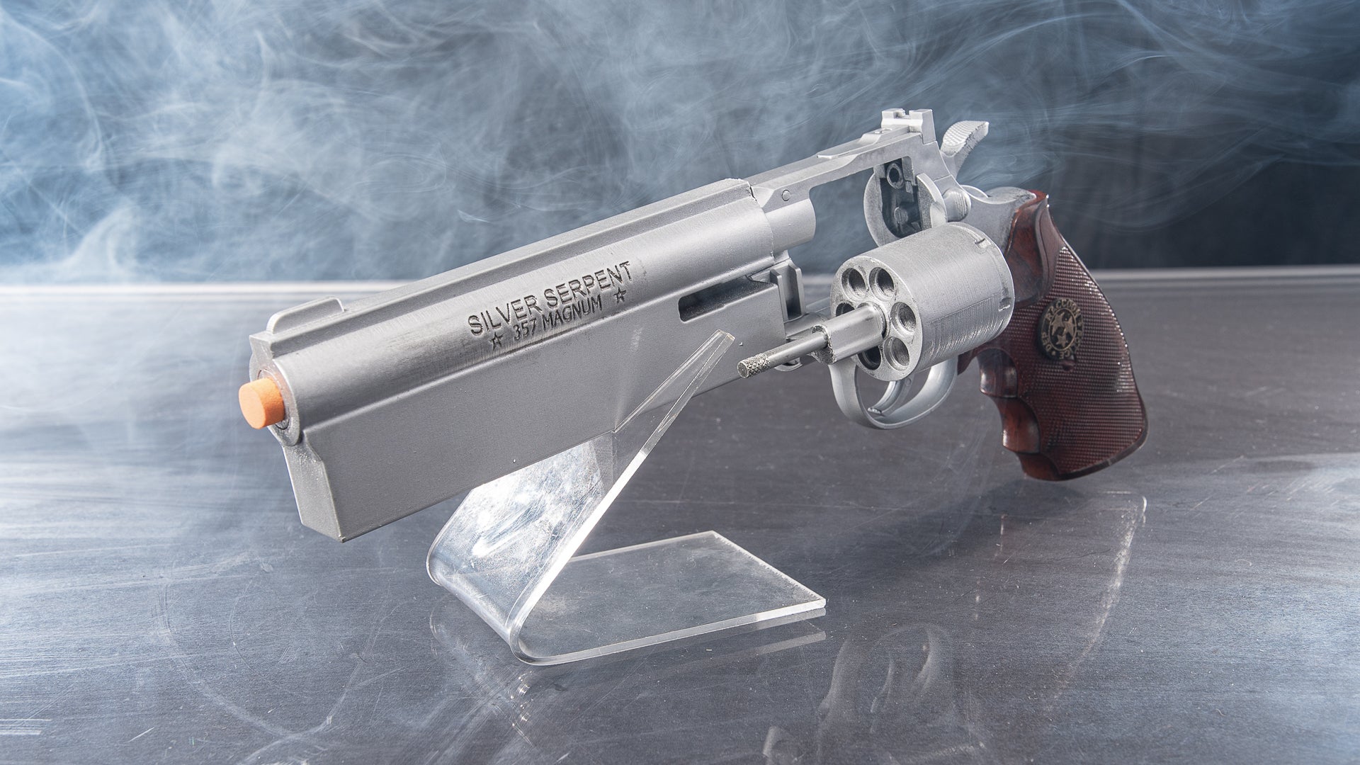 Silver Serpent Revolver Prop – Wulfgar Props
