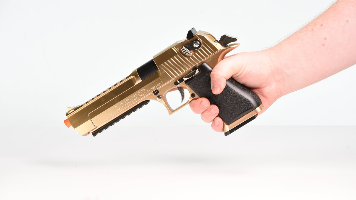 Super Shiny Gold Desert Eagle Fake Film Costume Prop