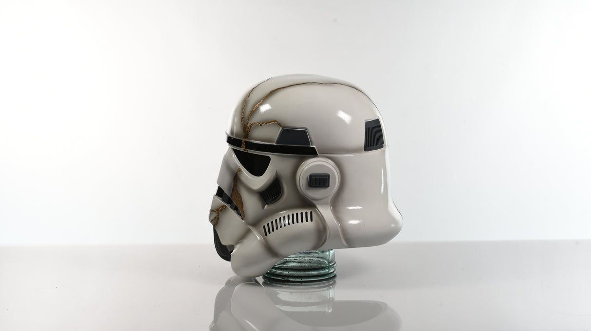 Gold Kintsugi Storm Trooper Helmet