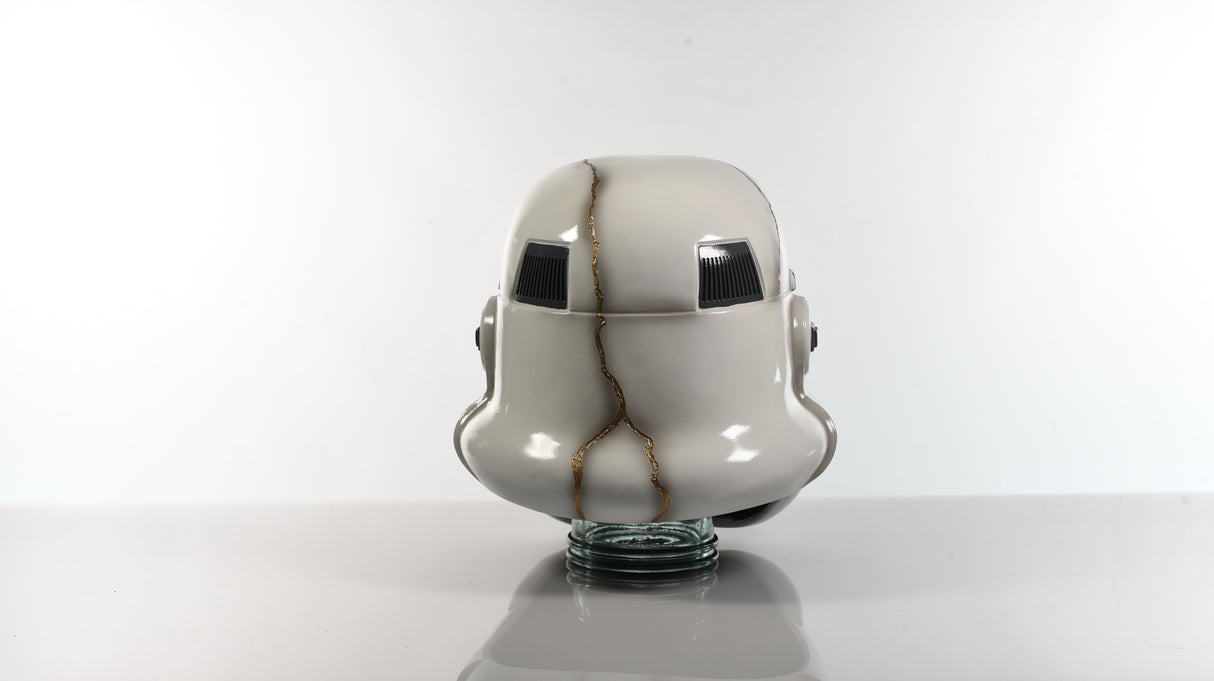 Gold Kintsugi Storm Trooper Helmet