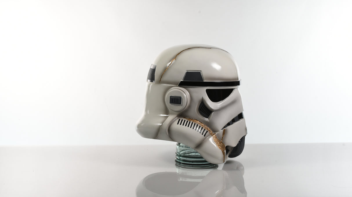 Gold Kintsugi Storm Trooper Helmet