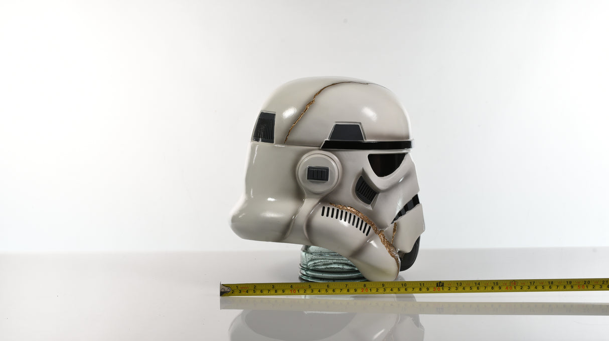 Gold Kintsugi Storm Trooper Helmet