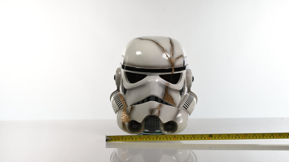 Gold Kintsugi Storm Trooper Helmet