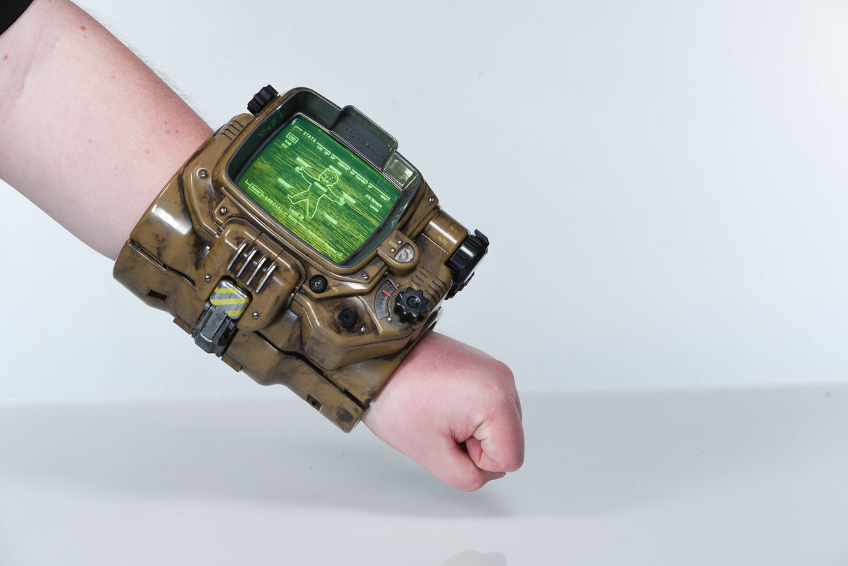 Pip Boy 3000 Painted Fallout 4 Wearable Cosplay Prop with Acrylic Screen