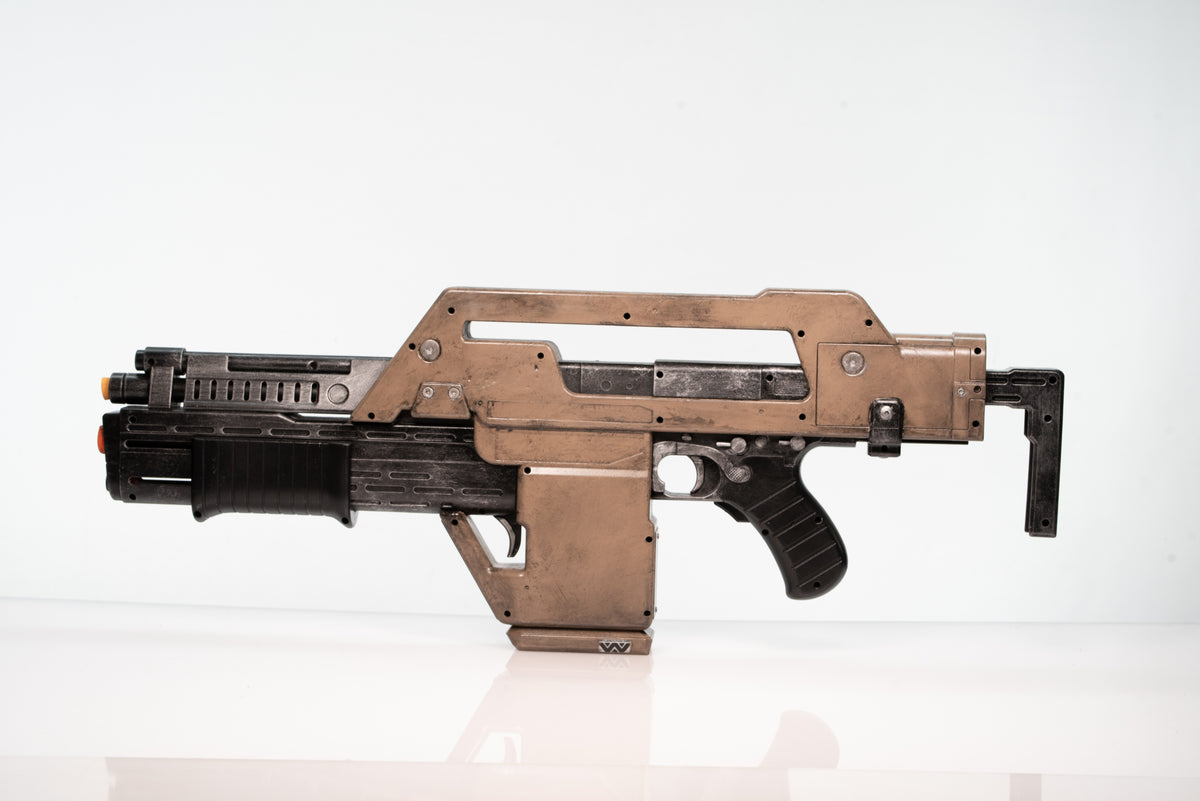 Alien Rifle Props Aliens Pulse Rifle Nerf Repaint Prop – Wulfgar Props