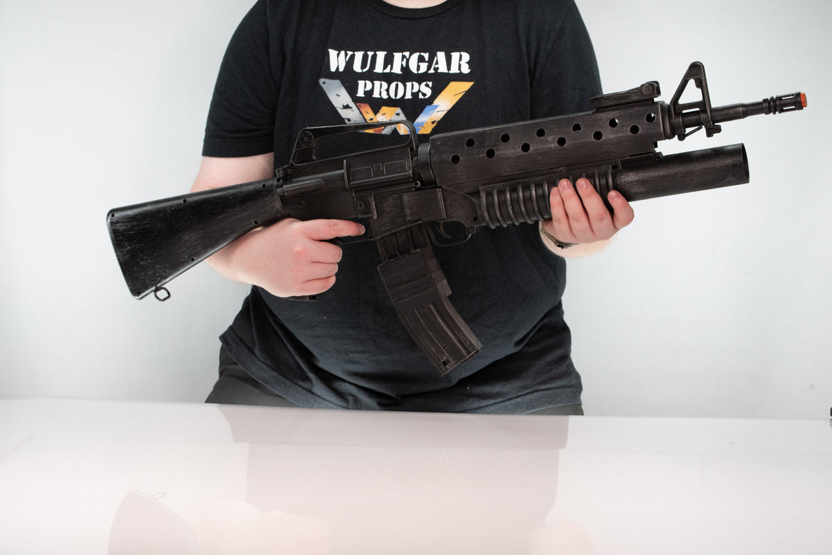 Scarface Rifle Plastic Version Fake Film Prop – Wulfgar Props