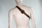 Leather Shell Bandolier Belt Costume Piece